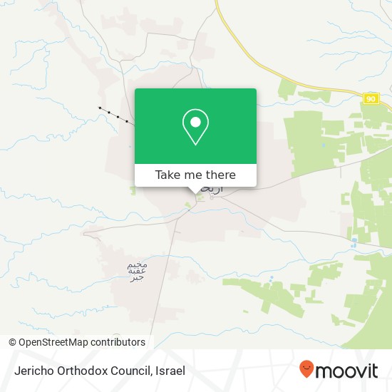 Jericho Orthodox Council map