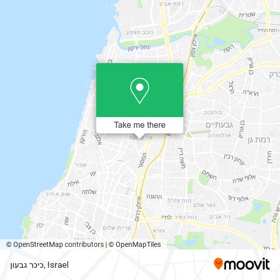 כיכר גבעון map