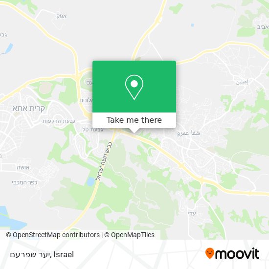 יער שפרעם map