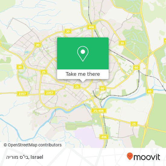 Карта בי"ס מוריה