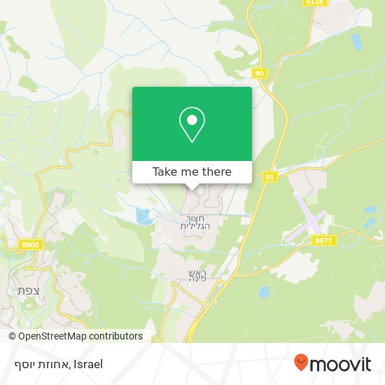 אחוזת יוסף map