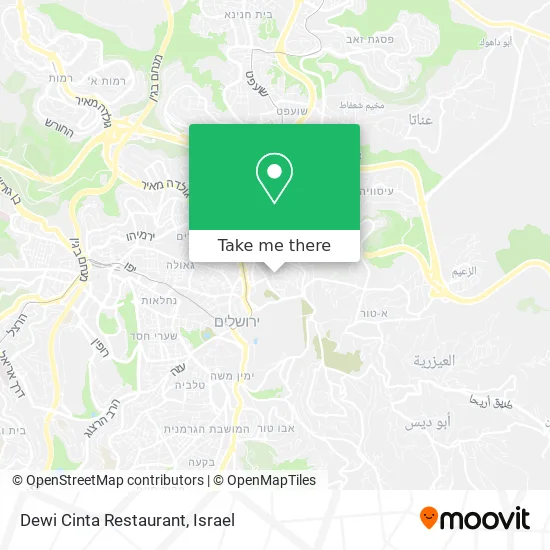 Карта Dewi Cinta Restaurant