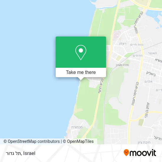 Карта תל גדור