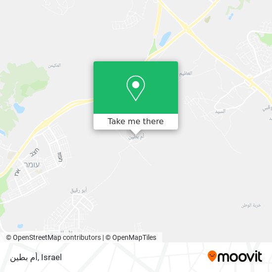 أم بطين map