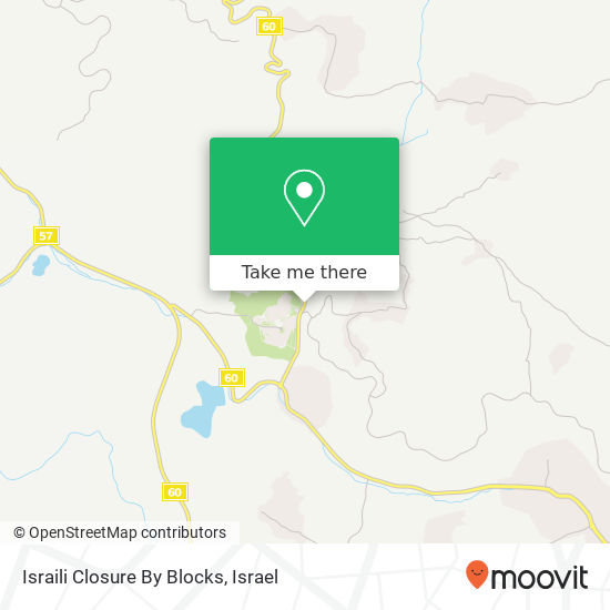 Карта Israili Closure By Blocks