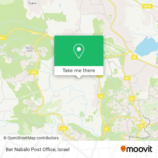Карта Ber Nabalo Post Office