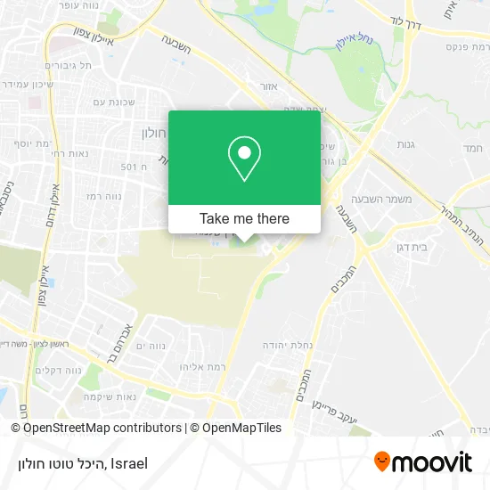 Карта היכל טוטו חולון