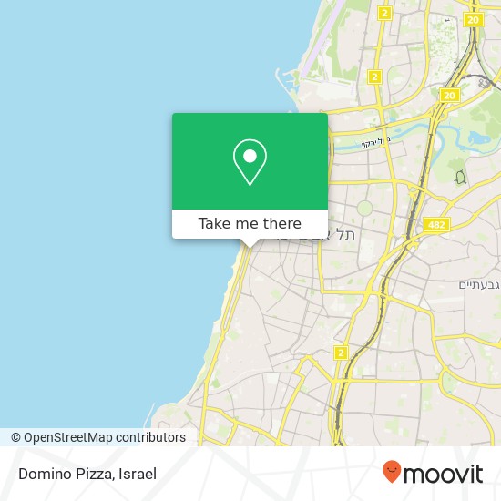 Domino Pizza map