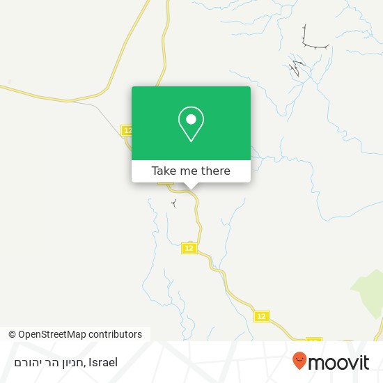 חניון הר יהורם map