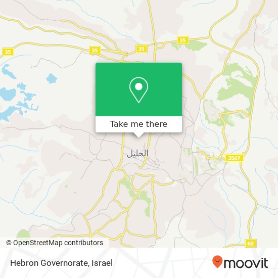 Hebron Governorate map