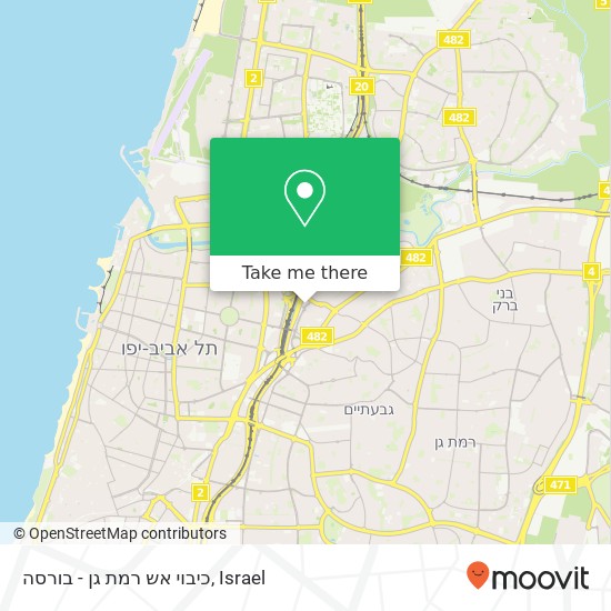 Карта כיבוי אש רמת גן - בורסה