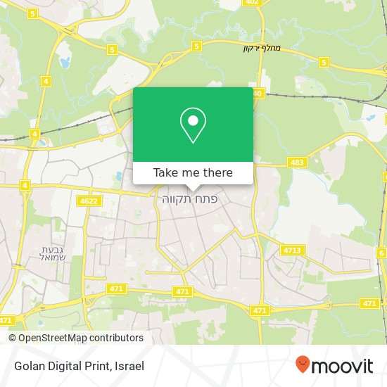 Golan Digital Print map