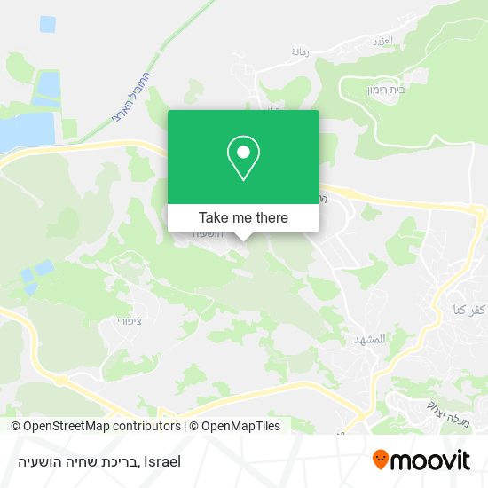 בריכת שחיה הושעיה map