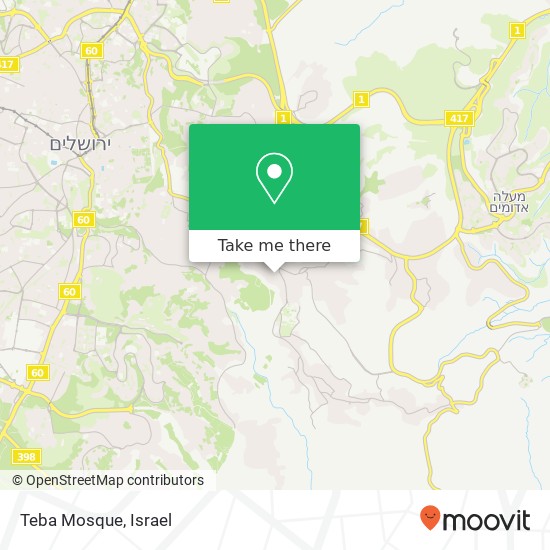 Teba Mosque map