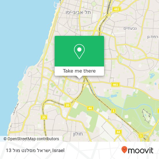 Карта ישראל מסלנט מול 13