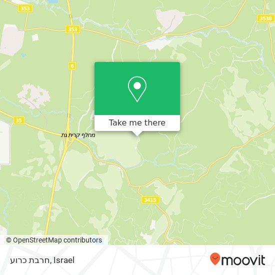 חרבת כרוע map