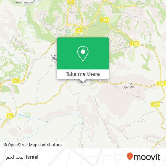 Карта بيت لحم