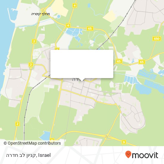 קניון לב חדרה map