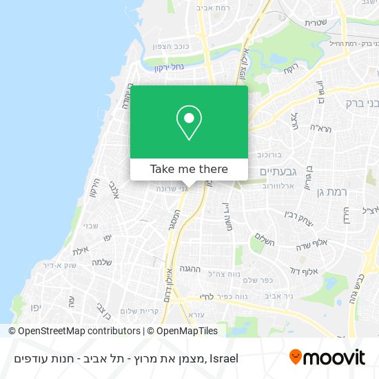 Карта מצמן את מרוץ - תל אביב - חנות עודפים