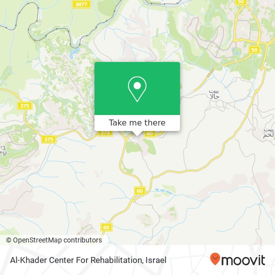 Al-Khader Center For Rehabilitation map