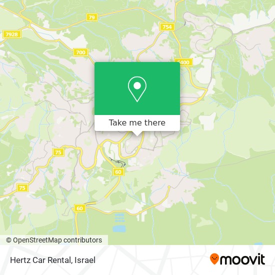 Hertz Car Rental map