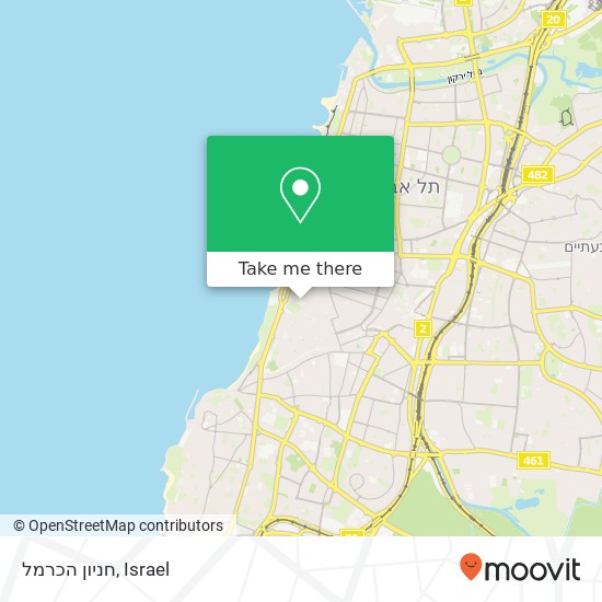 חניון הכרמל map