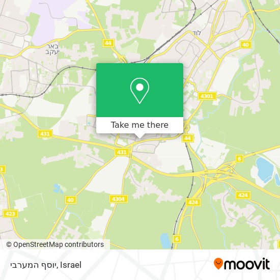 יוסף המערבי map