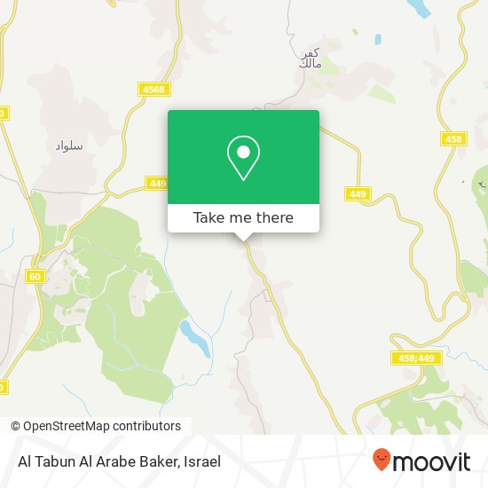 Al Tabun Al Arabe Baker map