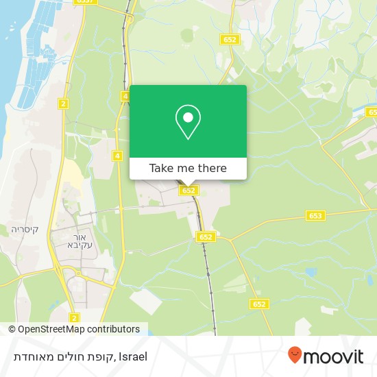 קופת חולים מאוחדת map