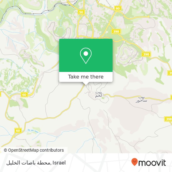 محطة باصات الخليل map