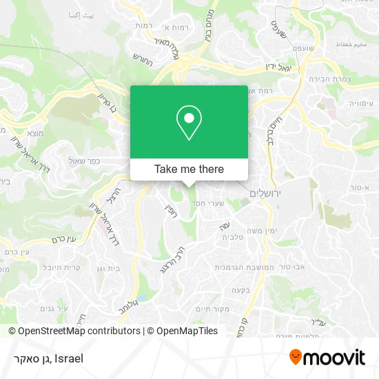 Карта גן סאקר