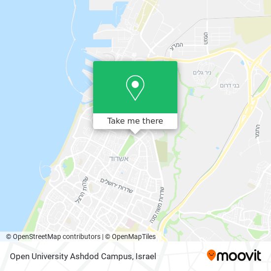 Open University Ashdod Campus map