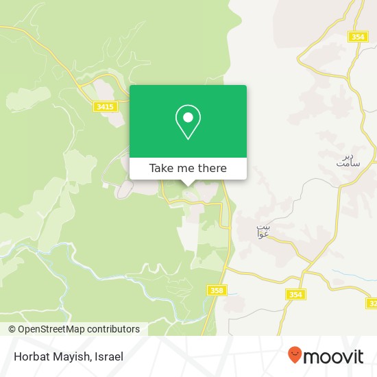 Horbat Mayish map