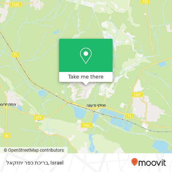 Карта בריכת כפר יחזקאל