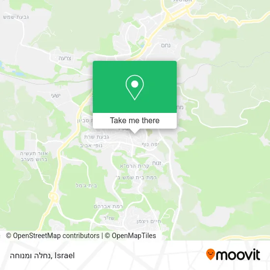 Карта נחלה ומנוחה