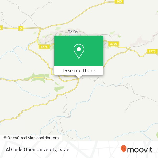 Al Quds Open Universty map
