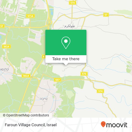 Faroun Village Council map