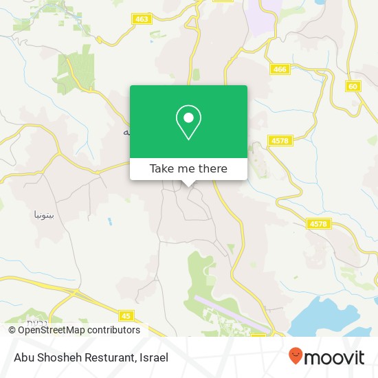 Abu Shosheh Resturant map