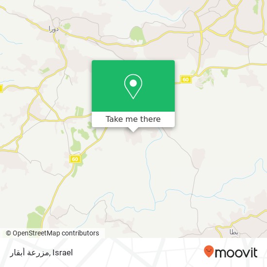 مزرعة أبقار map