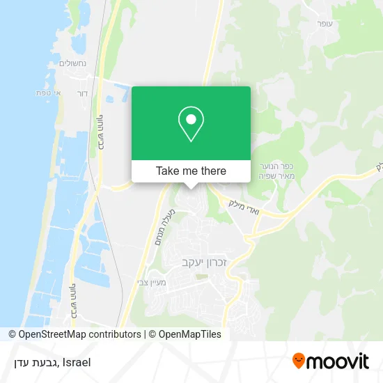 Карта גבעת עדן