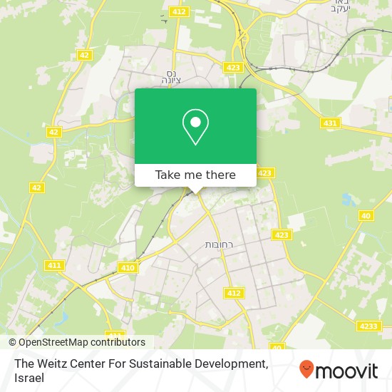Карта The Weitz Center For Sustainable Development