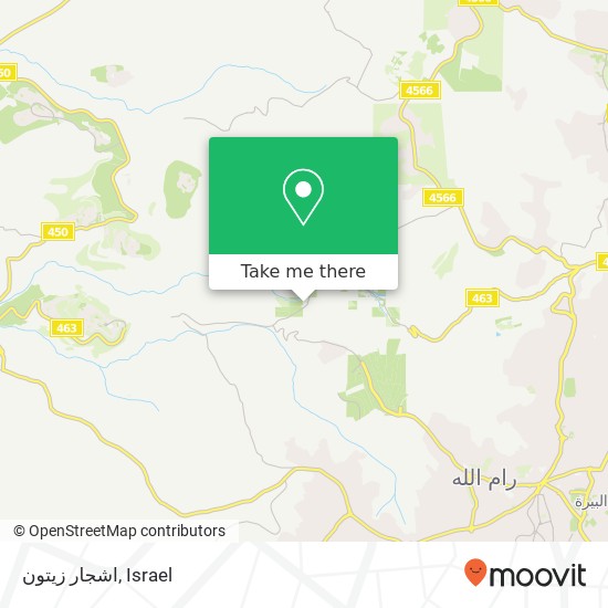 اشجار زيتون map