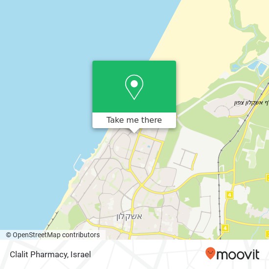Clalit Pharmacy map