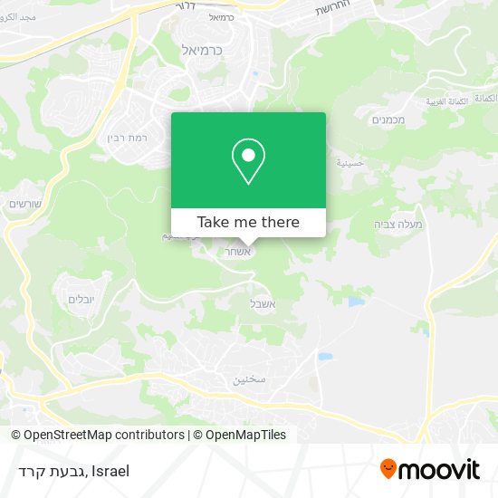 גבעת קרד map