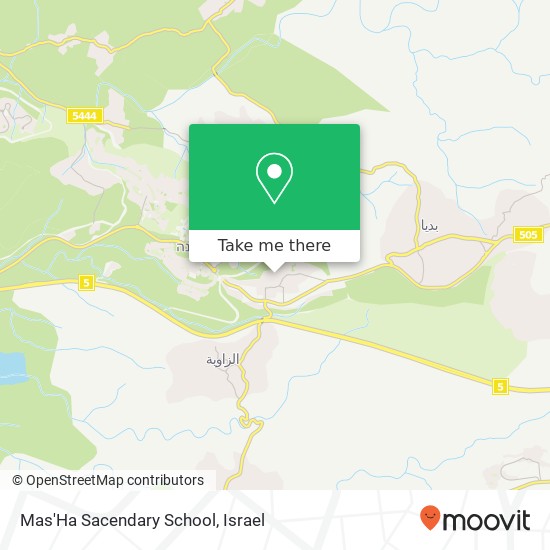 Mas'Ha Sacendary School map