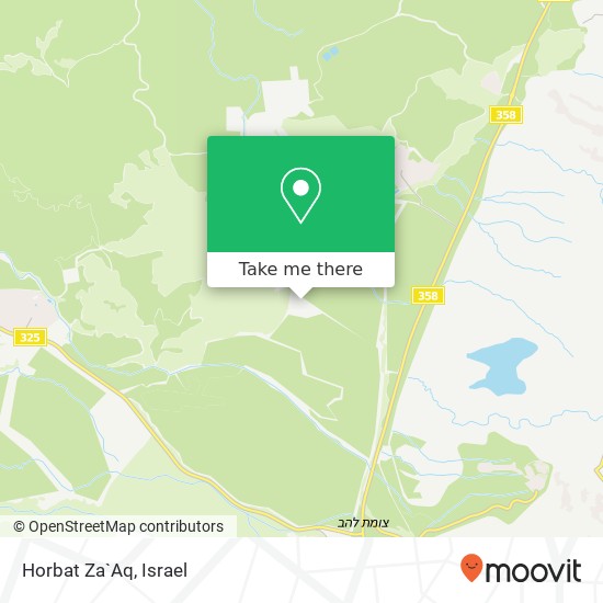 Horbat Za`Aq map