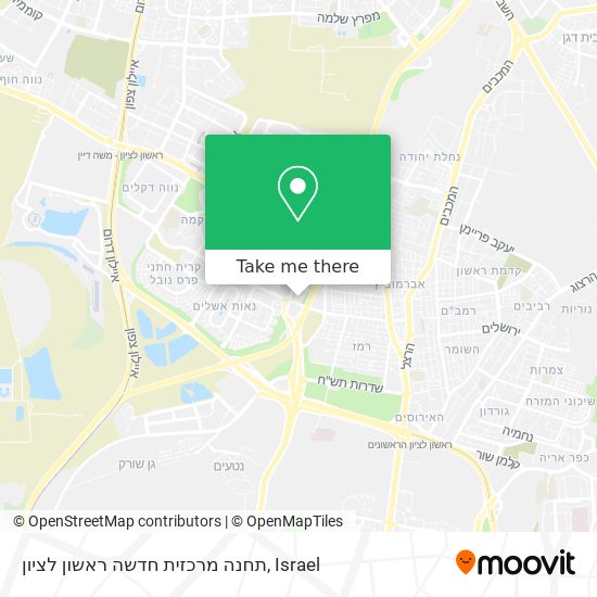 Карта תחנה מרכזית חדשה ראשון לציון