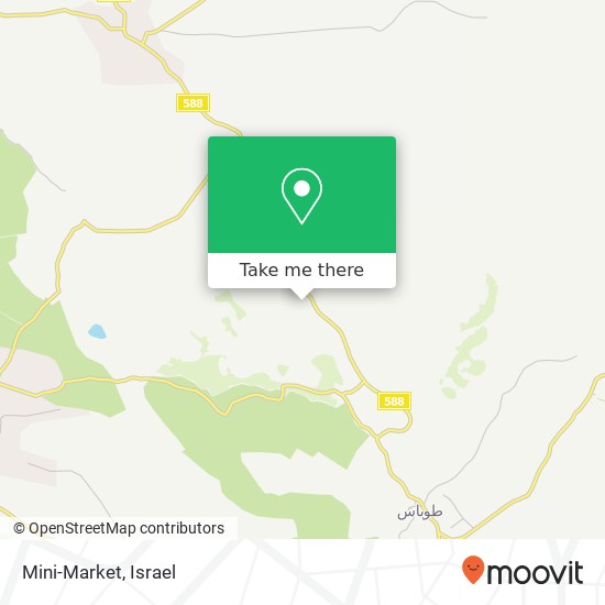 Mizpe Shalem Checkpoint map