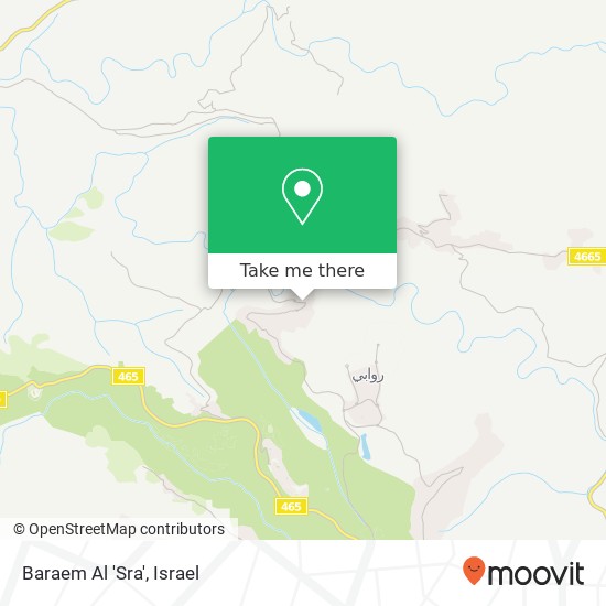 Карта Baraem Al 'Sra'