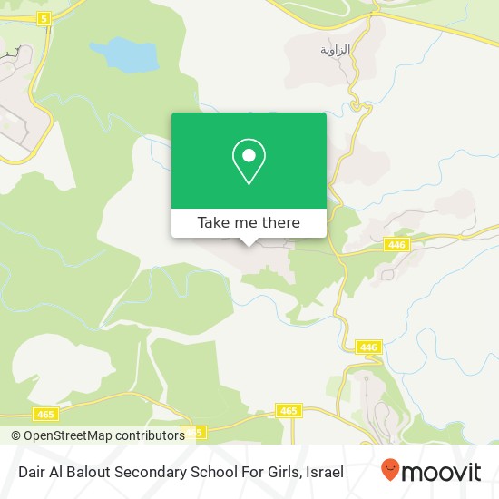 Dair Al Balout Secondary School For Girls map